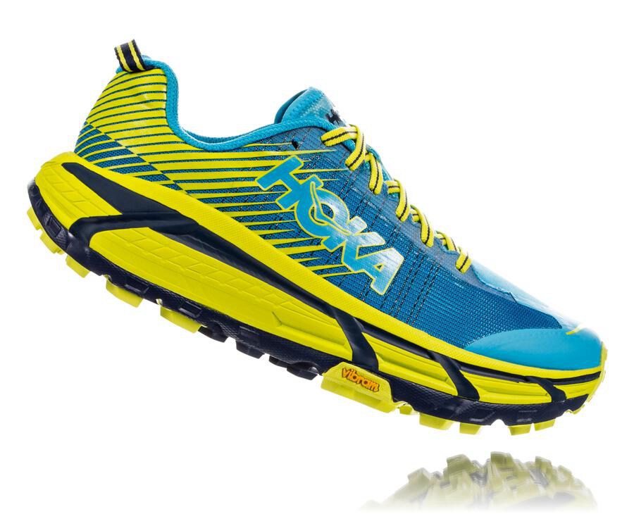 Chaussure Trail Hoka One One Evo Mafate 2 Femme - Bleu/Vert - ISK-354927